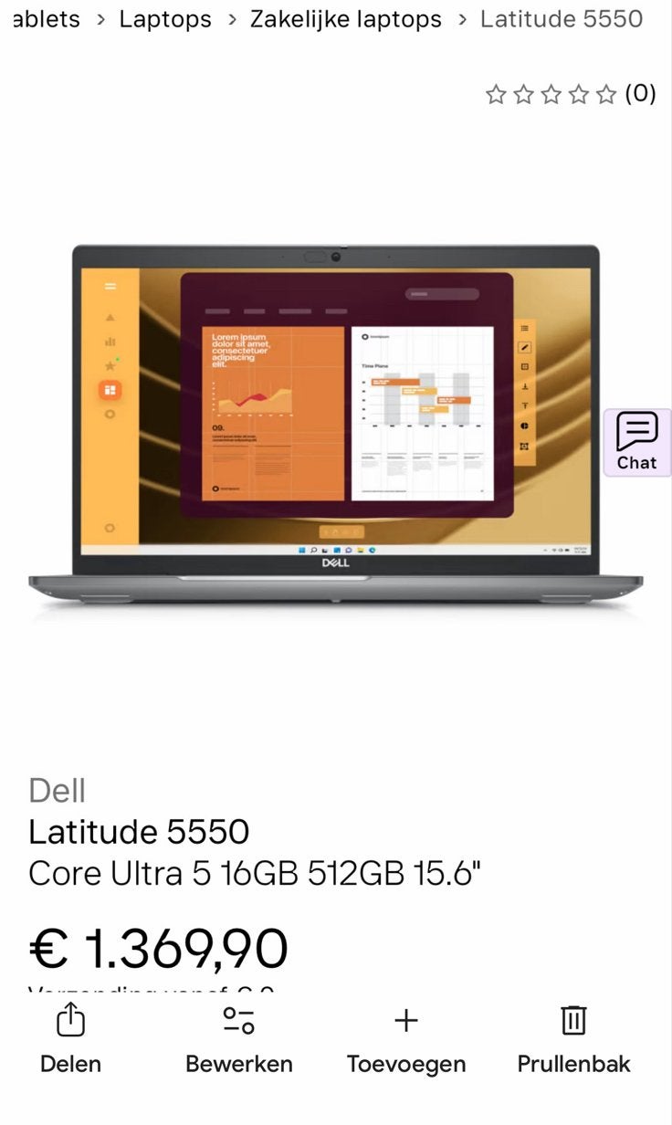 Dell Latitude 5550 Core Ultra 5 16GB 512GB 15.6", Computers en Software, Ophalen, Met videokaart, Nieuw, Gaming