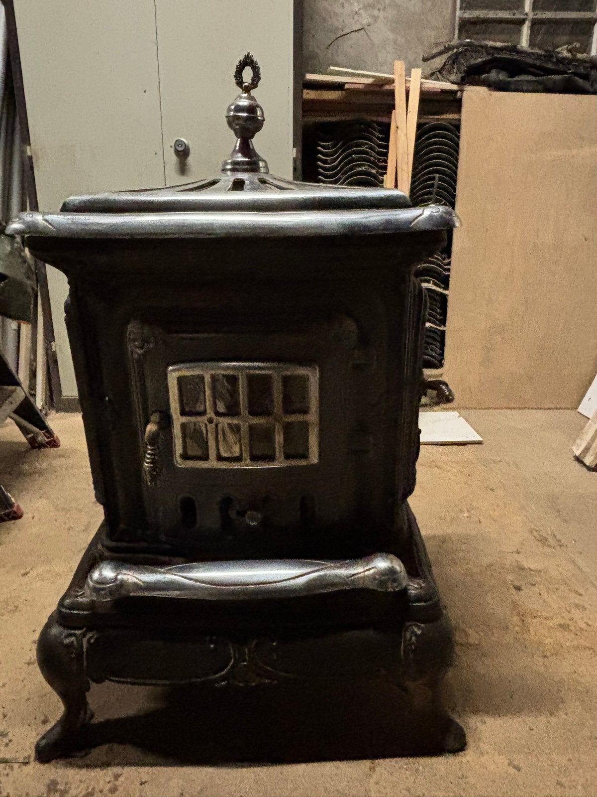 * Prachtige houtkachel, Parlor Stove *, Ophalen, Gebruikt, Houtkachel, Vrijstaand