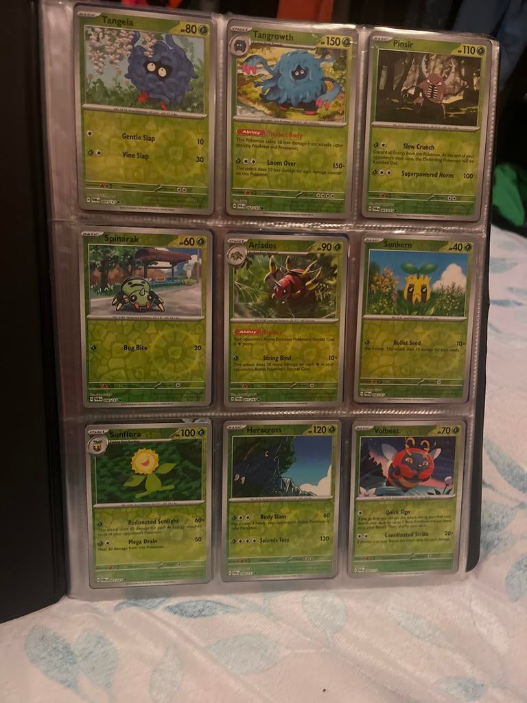 Pokémon kaarten map met verschillende kaarten, Ophalen of Verzenden, Gebruikt, Meerdere kaarten, Foil