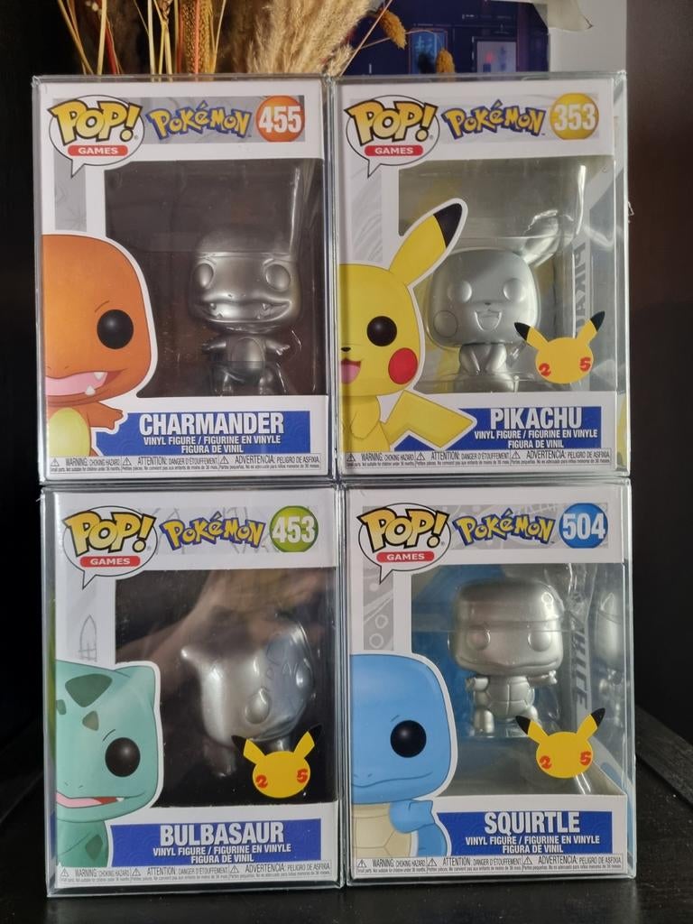 Funko Pop Pokémon 25th Anniversary Set (4 Pops), Ophalen of Verzenden, Nieuw