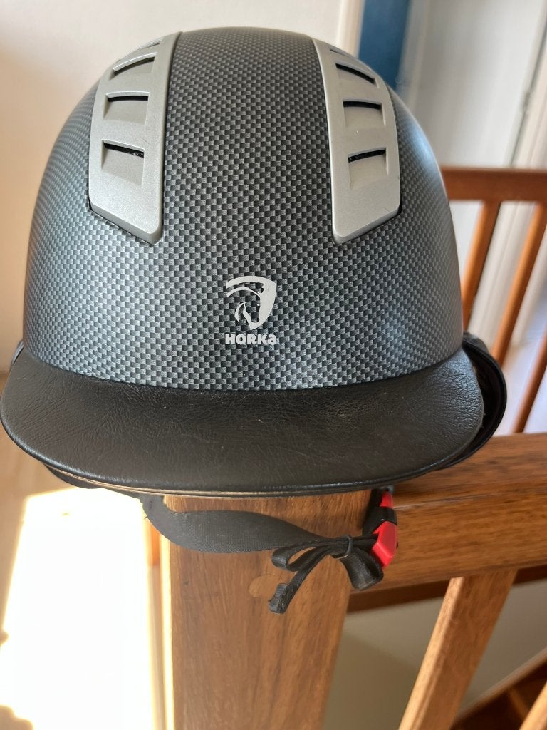 Te koop: Horka cap maat 58, Dieren en Toebehoren, Paardrijcap, Ophalen of Verzenden, Gebruikt, Horka