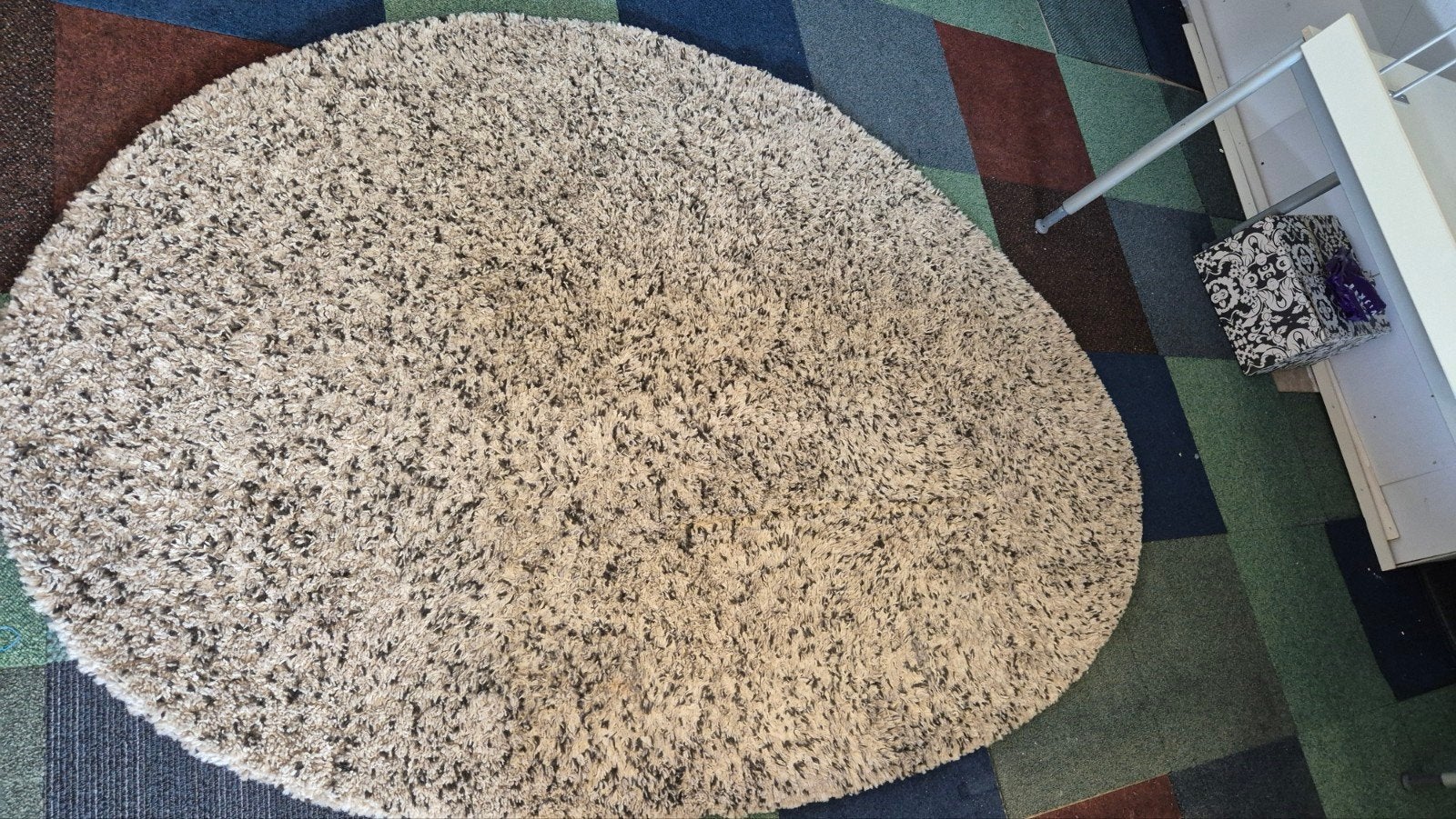 Ovaal  vloerkleed - 230 x 160 cm, Crème, 150 tot 200 cm, 200 cm of meer, Ophalen of Verzenden