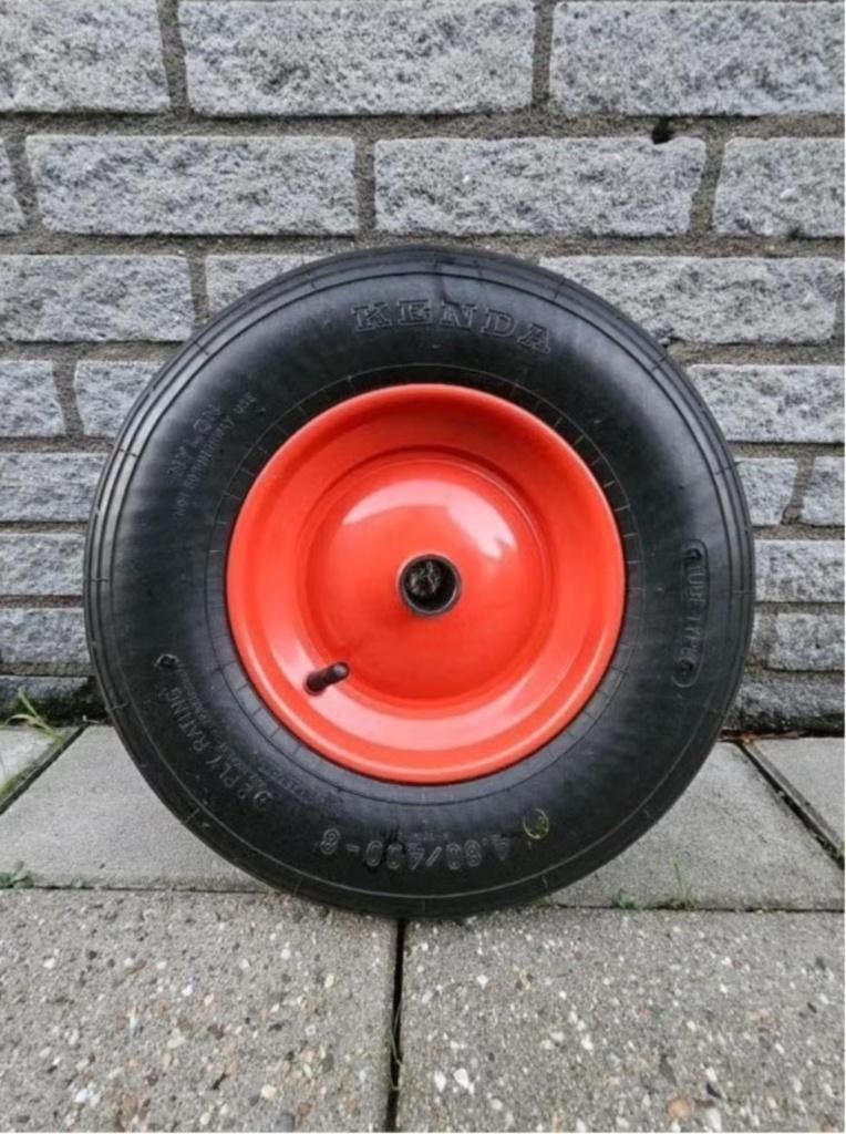 Kruiwagenwiel met stalen velg 4.80 / 4.00, Handmatig, Ophalen, Overige merken, Gebruikt