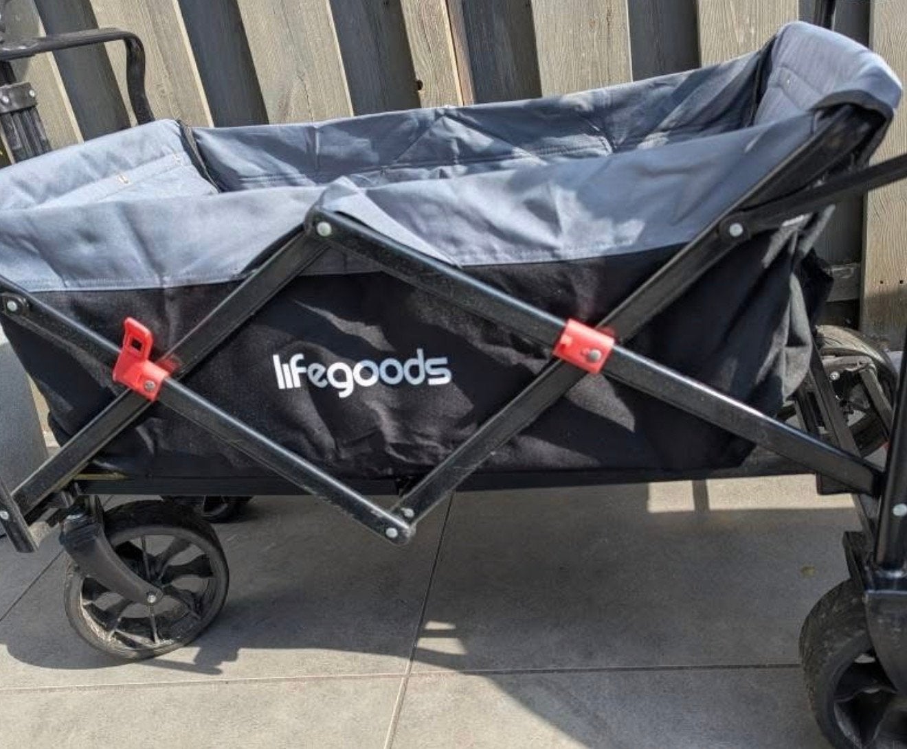 Opvouwbare bolderkar van Lifegoods, Ophalen, Opvouwbaar, Gebruikt