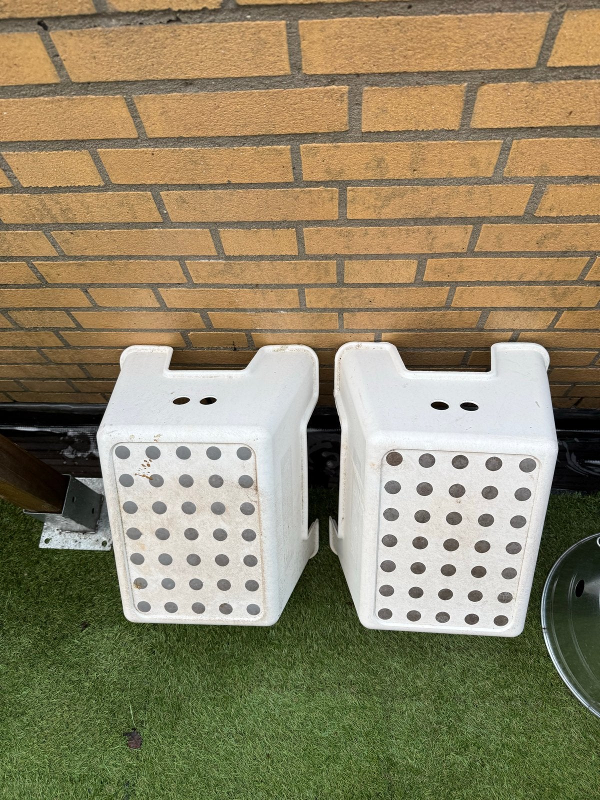 Bolmen Ikea 2 witte opstapjes - Gebruikt, Ophalen, Gebruikt, Kunststof