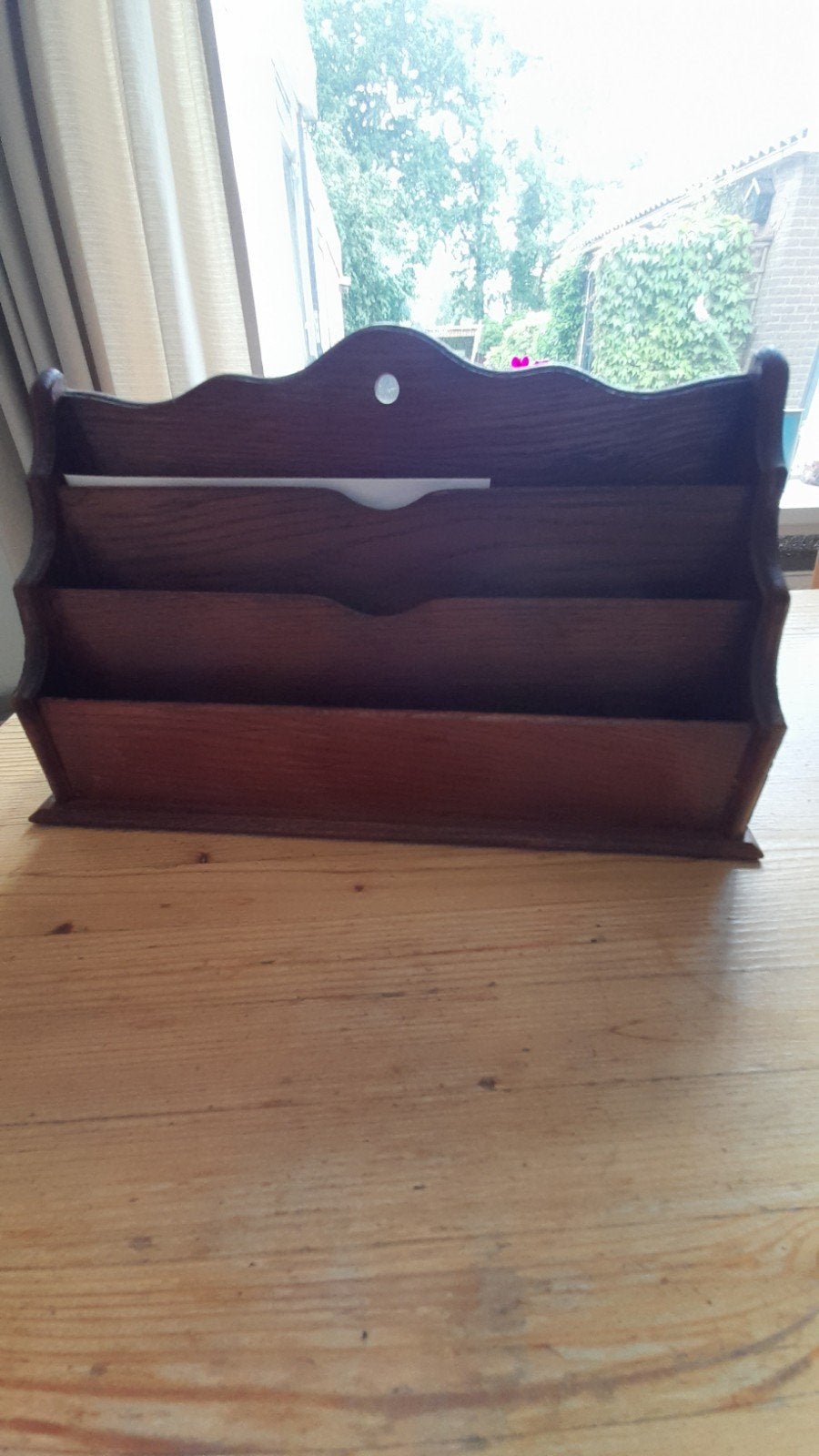 Houten brievenstander, Ophalen, Gebruikt