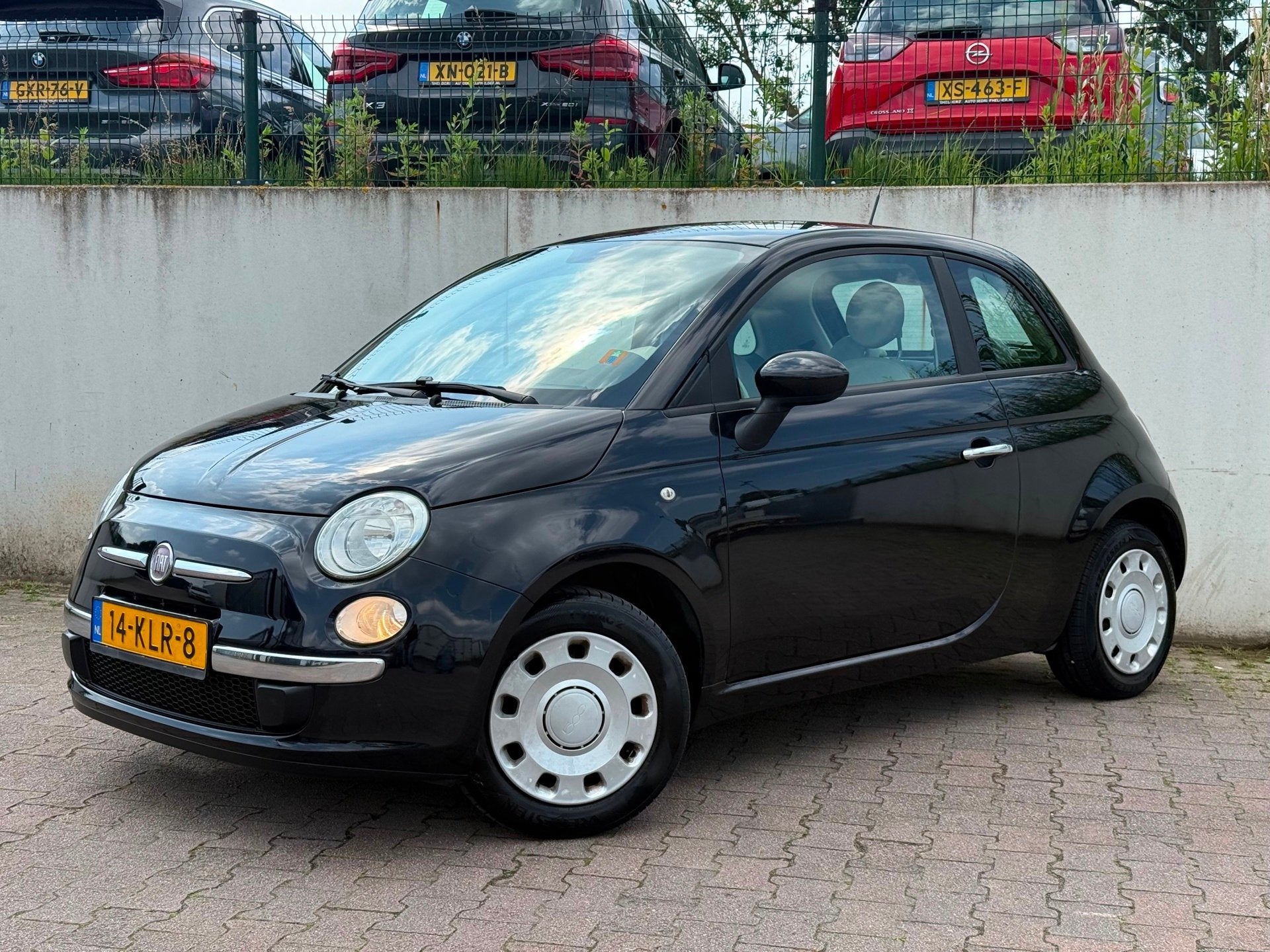 Fiat 500 1.2 Pop/AUTOMAAT/AIRCO/117046 KM NAP/NIEUWE APK 07-, Stof, Gebruikt, 1242 cc, Zwart
