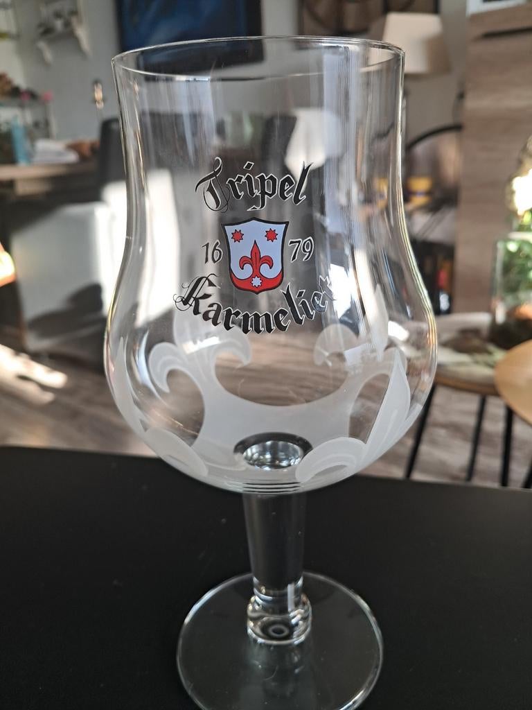 Tripel Karmeliet bierglas 21 hoog, Ophalen of Verzenden
