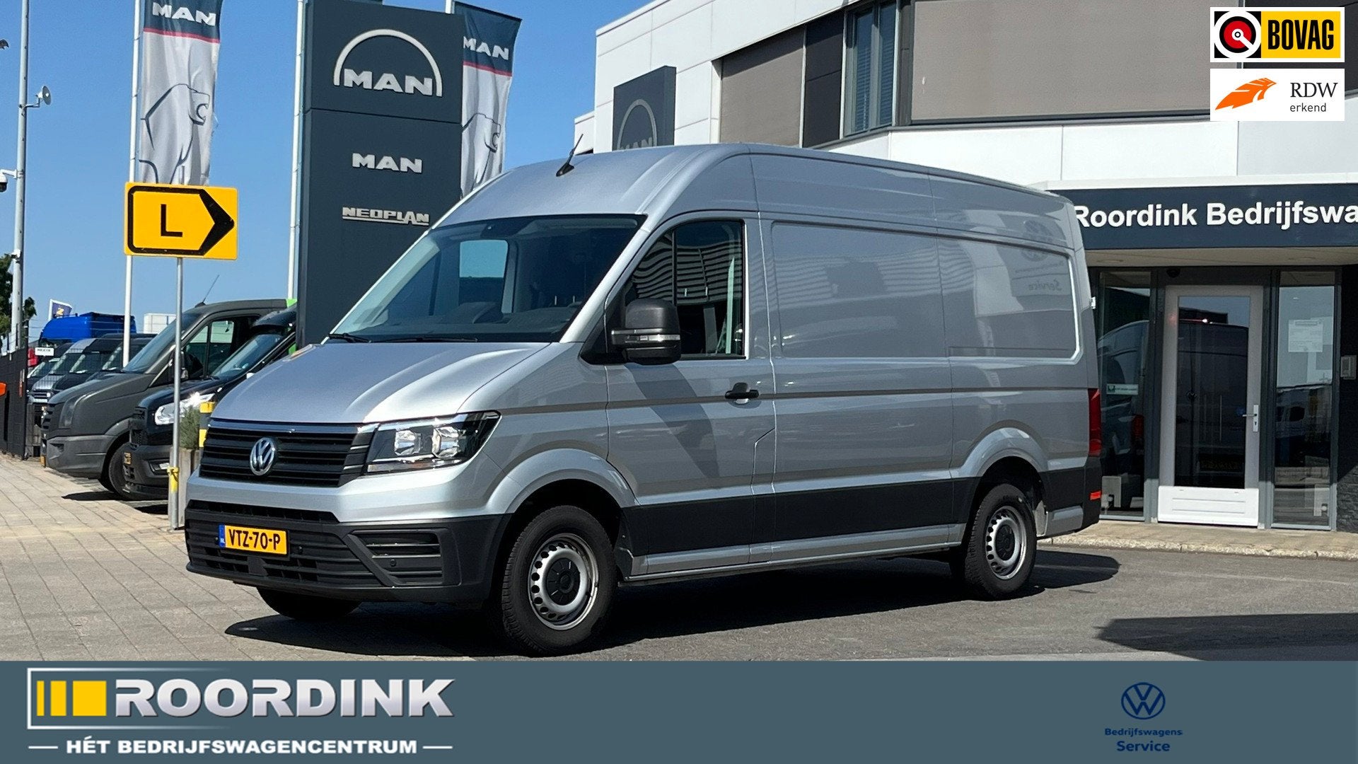 Volkswagen Crafter 35 2.0 TDI L3H3, Weinig kilometers Automa, Stof, Gebruikt, 4 cilinders, Volkswagen