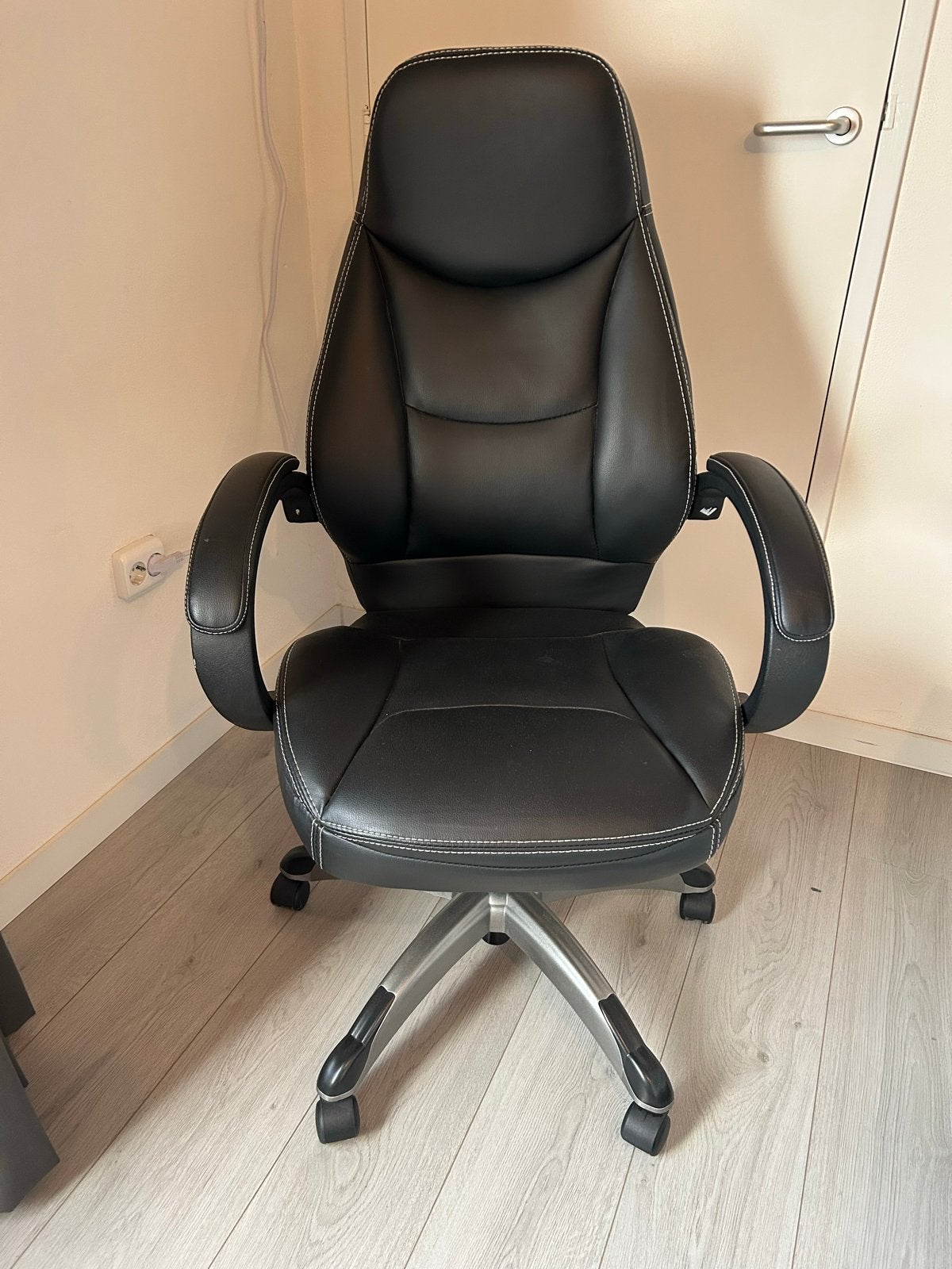 Zwarte Bureaustoel - Ergonomisch en Comfortabel, Ophalen, Gebruikt, Zwart, Bureaustoel