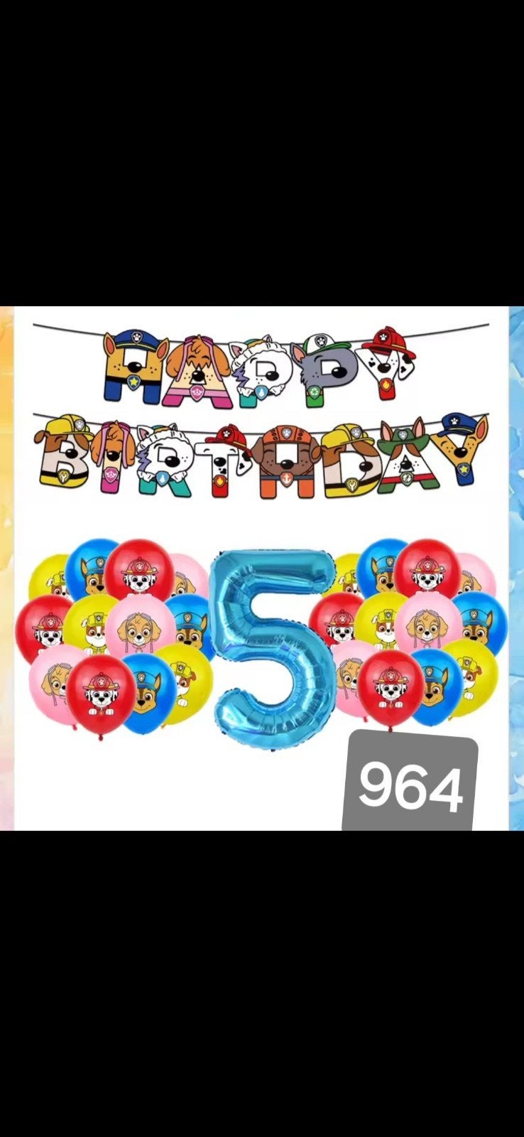 Paw Patrol Verjaardagsdecoratie Set - Nieuw, Ophalen, Nieuw, Versiering, Verjaardag