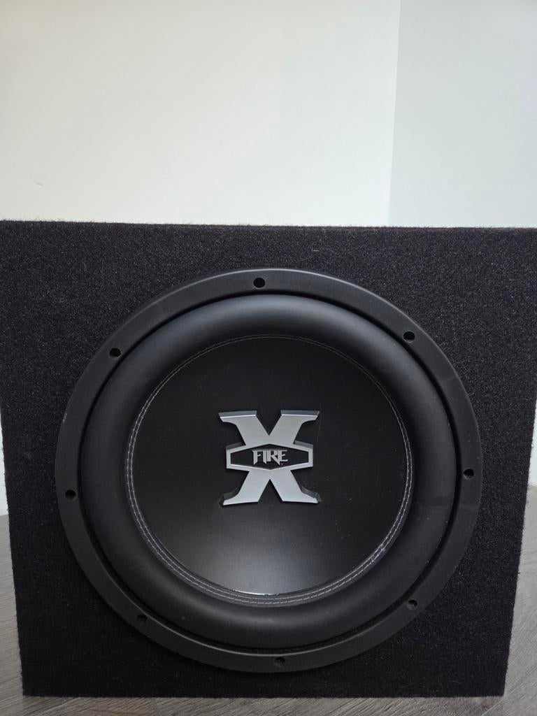 XFIRE Subwoofer 12 inch 500 Watt RMS in kist, Ophalen, Zo goed als nieuw