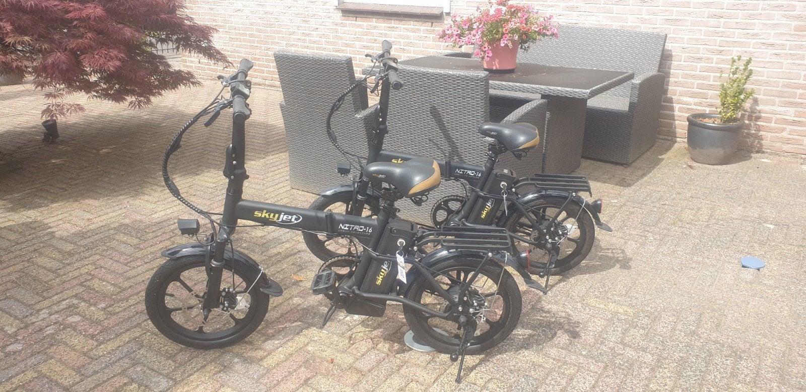 Twee Skyjet Elektrische Vouwfietsen - 36V, 8Ah, 250W, Ophalen, Zo goed als nieuw, Overige merken