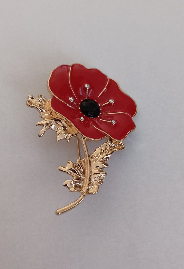 Bloem broche, Overige materialen, 4 tot 7 cm, Overige kleuren, Nieuw