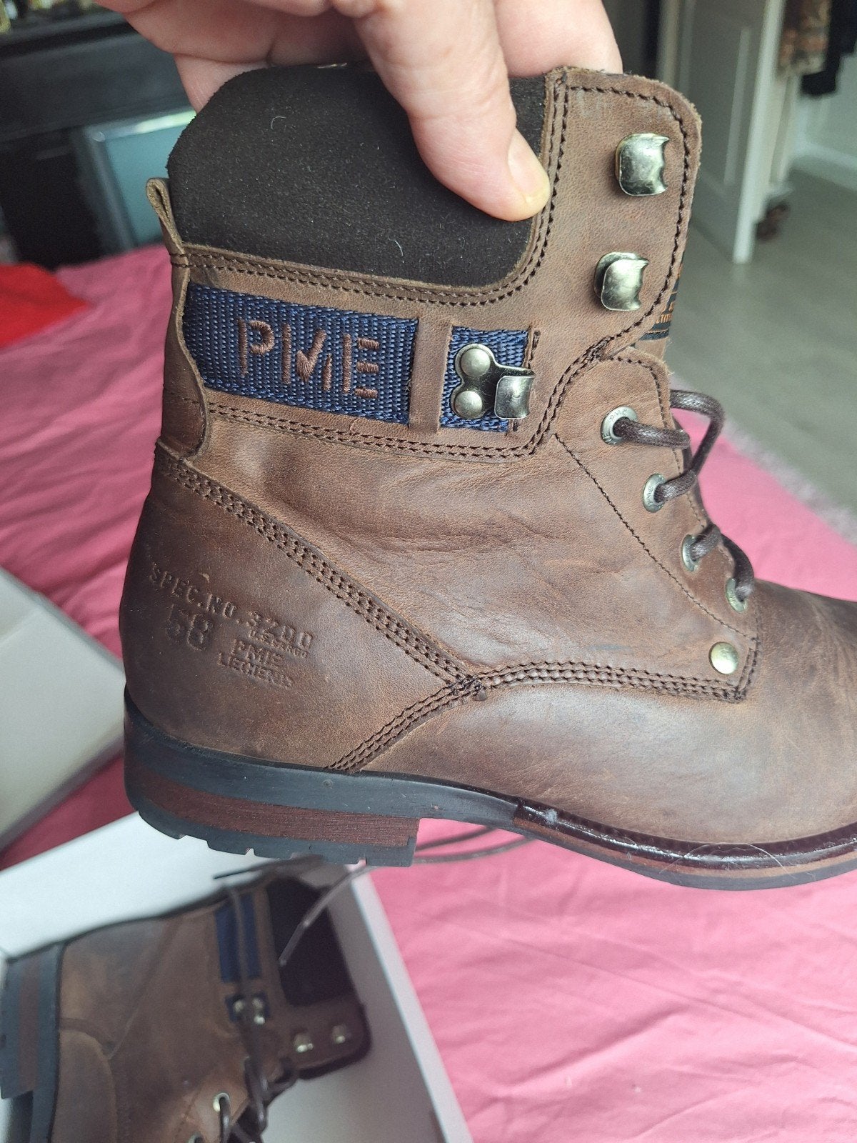PME Legend Boots - Bruin leren herenlaarzen, Kleding | Heren, Schoenen, Bruin, Boots, Ophalen of Verzenden, Zo goed als nieuw