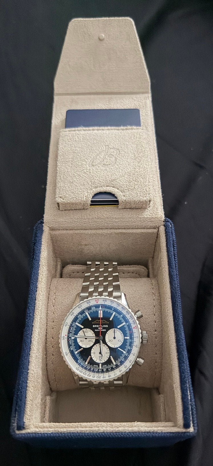 Nieuwe Breitling Navitimer B01 zwarte dial, Ophalen, Staal, Staal, Breitling