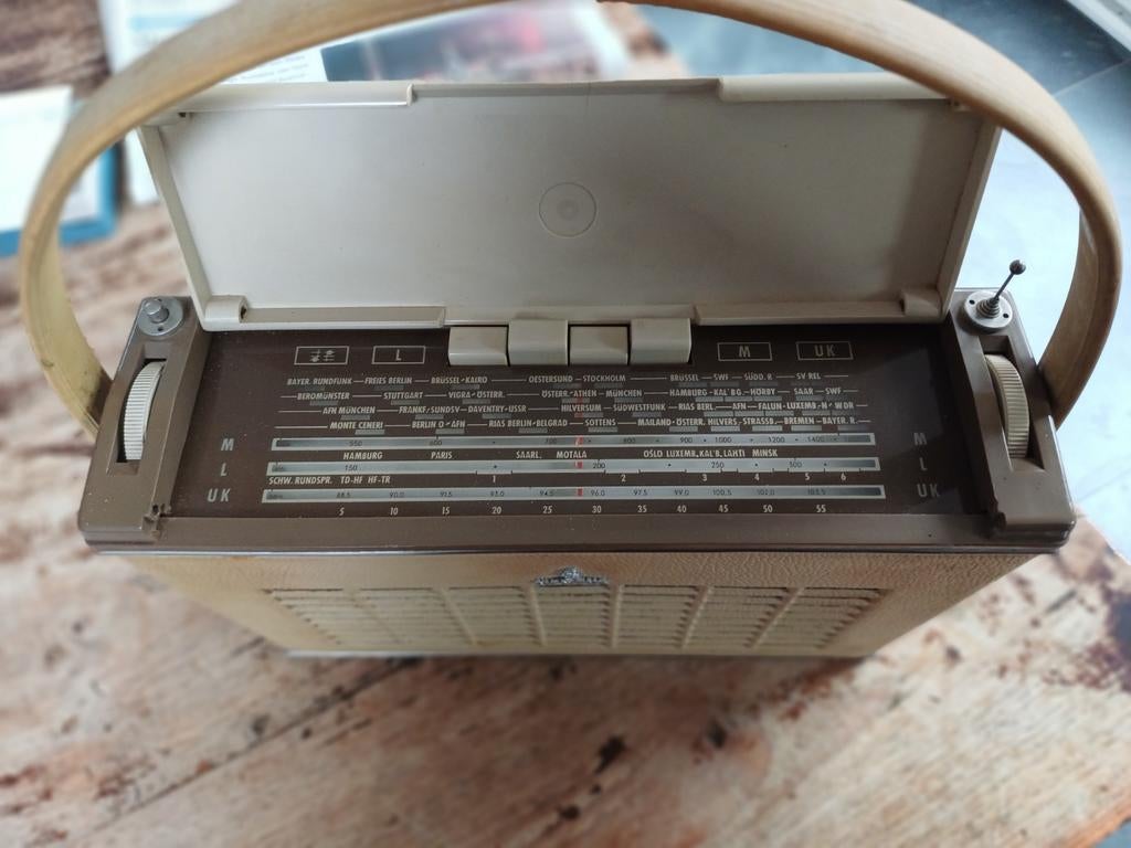 Vintage Siemens Turner transistorradio RK30, Overige merken, Gebruikt, Siemens, Ophalen of Verzenden