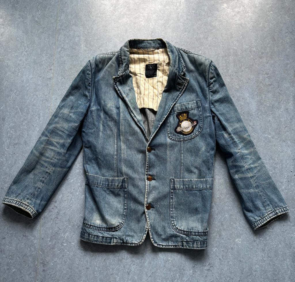Valentino jacket, Verzenden, Zo goed als nieuw, Maat 52/54 (L), Blauw