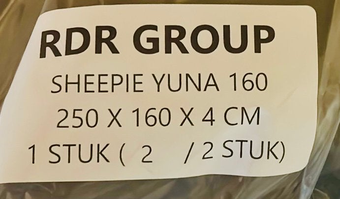 Matras Sheepie Yuna 250x160x4 cm, Caravans en Kamperen, Ophalen of Verzenden, Zo goed als nieuw