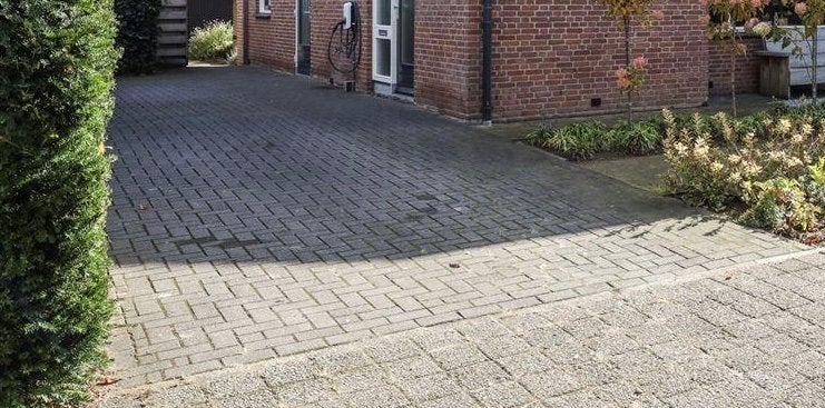 60m2 Stenen 10x20cm, 8cm dik voor oprit (op te halen), Ophalen, Gebruikt, Beton, Klinkers
