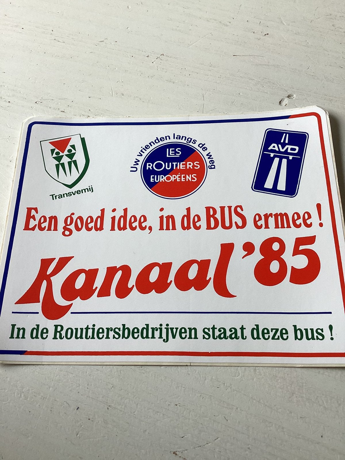 Sticker Les Routiers Européens, Verzenden, Zo goed als nieuw