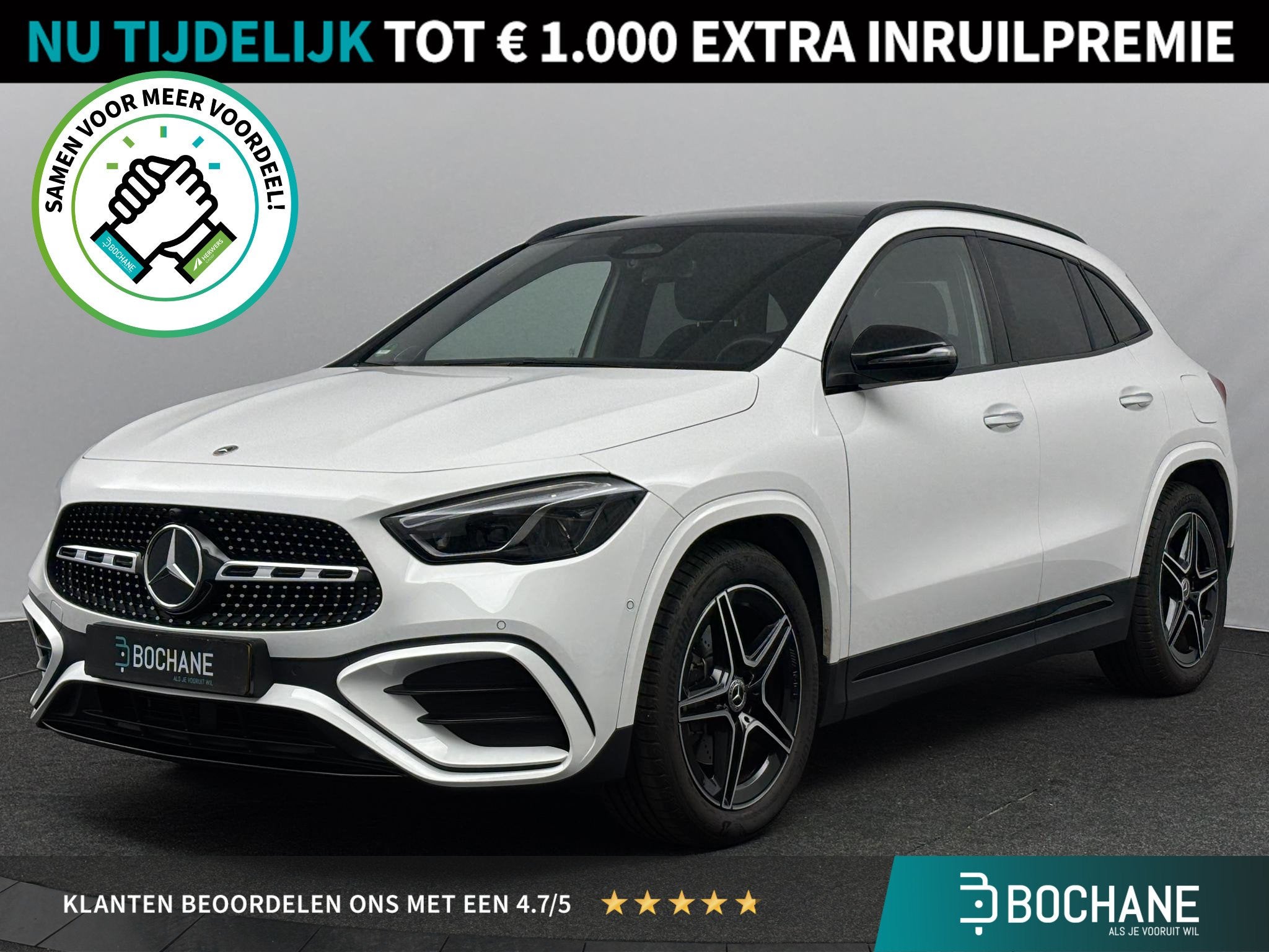 Mercedes-Benz GLA-klasse 200 AMG Line | Panoramadak | Burmes, Auto's, 15 km/l, 4 cilinders, Met garantie (alle), Leder