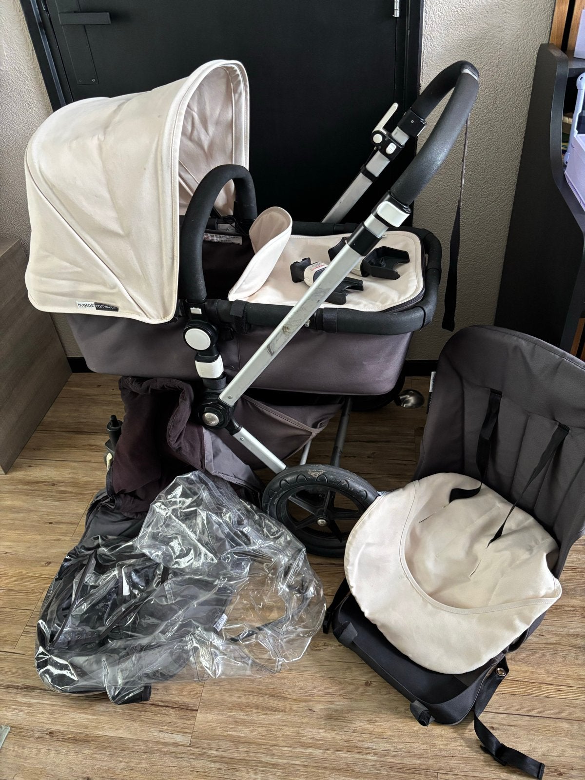 Bugaboo Cameleon 3 Combiwagen met Reiswieg en Accessoires, Ophalen, Gebruikt, Luchtbanden, Bugaboo