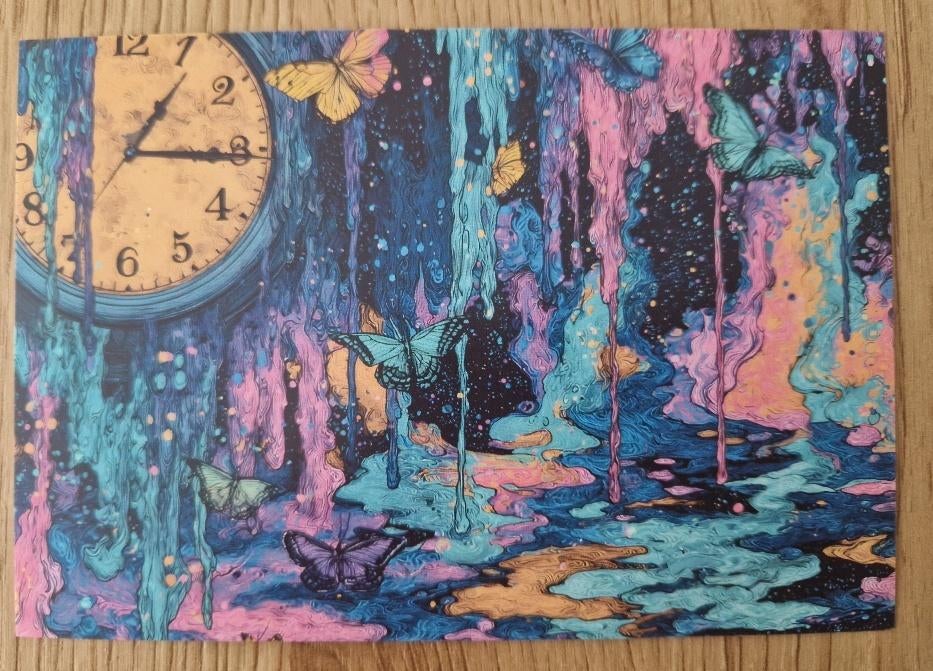 Surrealistisch Illusie Abstract 9 Ansichtkaart, Verzenden, 1980 tot heden, Ongelopen, Overige thema's