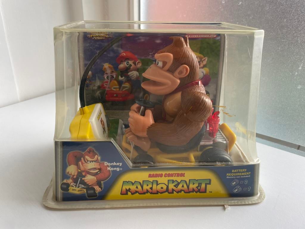 Vintage RC Mario Kart Donkey Kong radiografisch, Ophalen of Verzenden, Zo goed als nieuw, Overige schalen