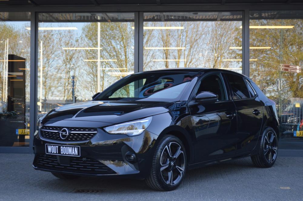 Opel Corsa 1.2 Turbo 100 pk Elegance Led Panorama Camera Car, Voorwielaandrijving, 101 pk, Gebruikt, Leder en Stof