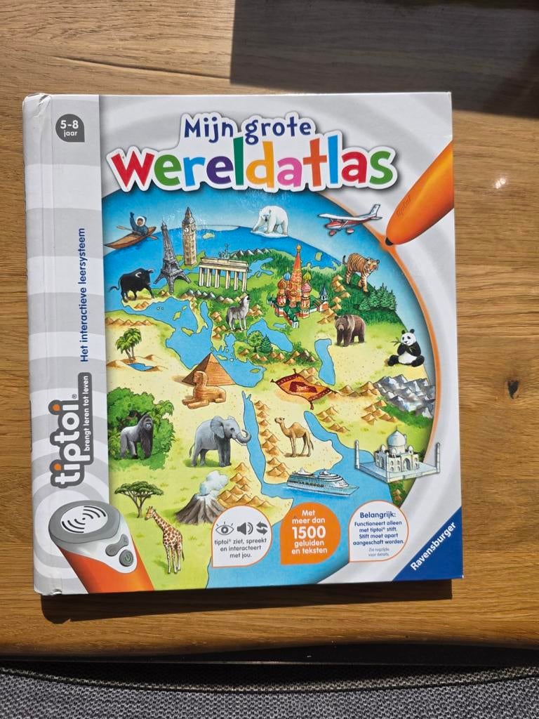 Tiptoi Mijn Grote Wereldatlas, Ophalen of Verzenden