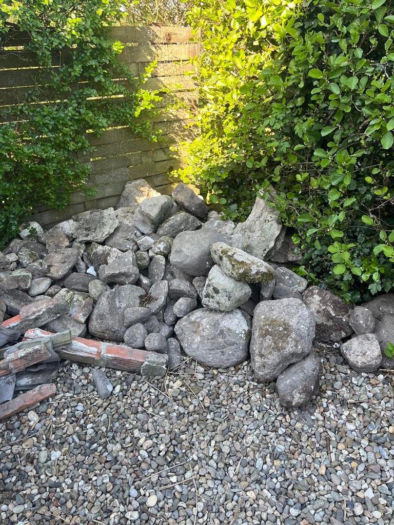 Zwerf rotsen en keien gratis, Tuin en Terras, Grind, Keien en Split, Ophalen, Overige materialen, Gebruikt, Kei
