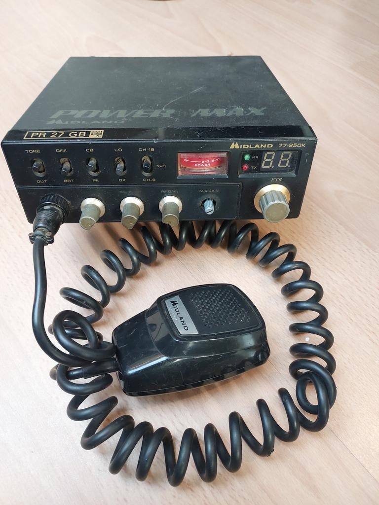 Midland 77-850K CB Radio met microfoon, Telecommunicatie, Zenders en Ontvangers, Ophalen of Verzenden, Gebruikt, Zender en Ontvanger