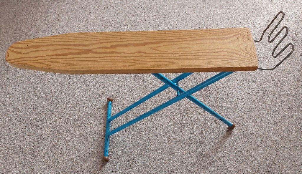 oud (antiek) kinderstrijkplankje metalen frame -houten plank, Ophalen, Overige typen
