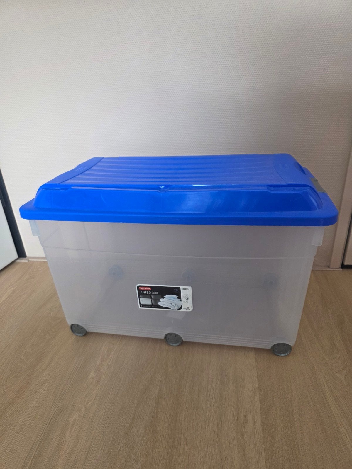 curver jumbo box 90 l met wieltjes, Ophalen