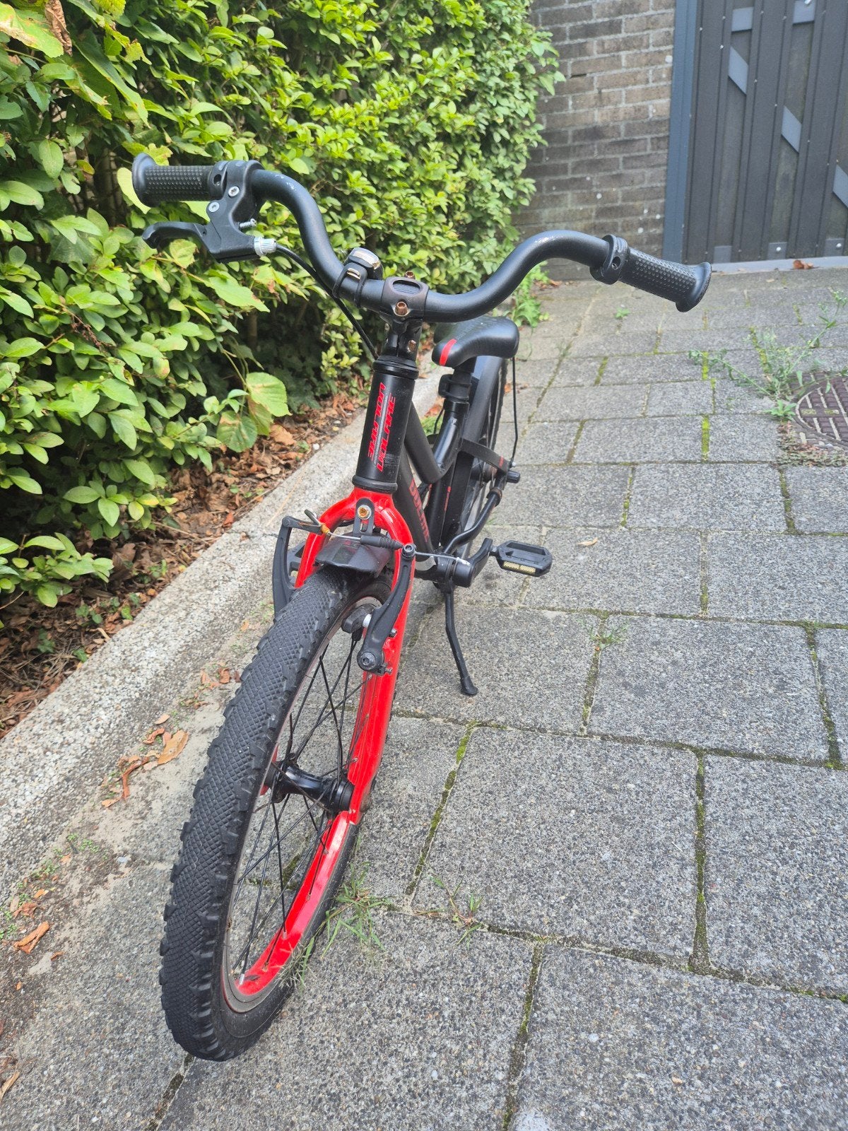 Kinderfiets Volare, 18 inch, zwart/rood, Ophalen, Terugtraprem, Volare, 16 tot 20 inch