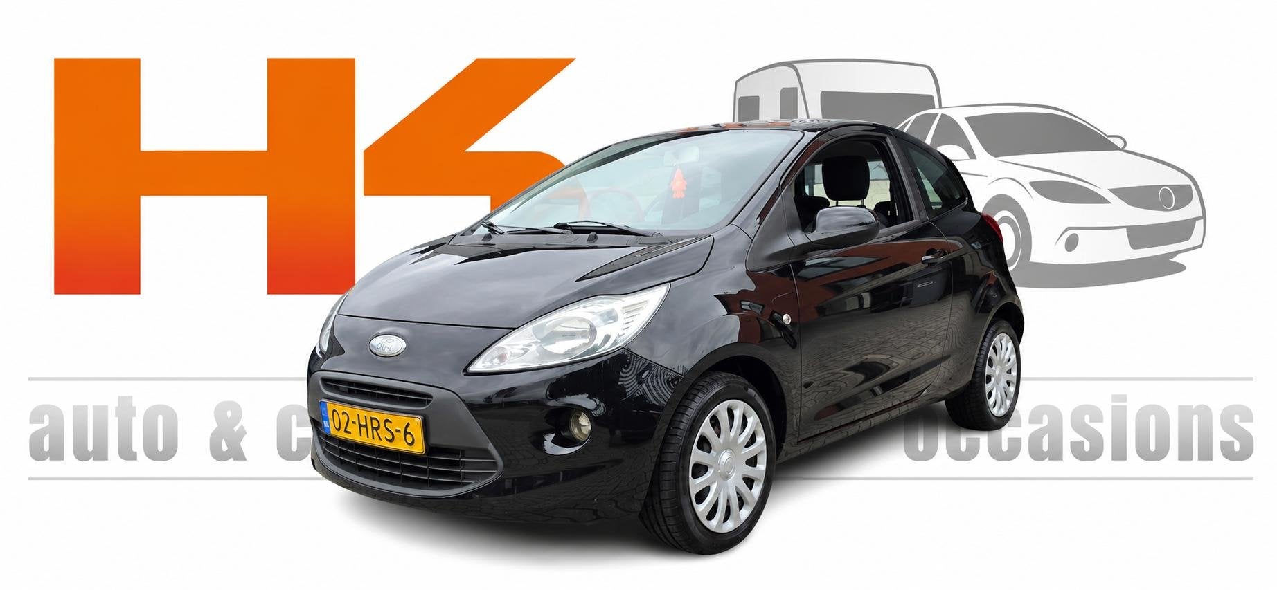 Ford Ka 1.2 Titanium Airco, El Ramen + Spiegels, NAP, Auto's, Voorwielaandrijving, Stof, Gebruikt, 1242 cc