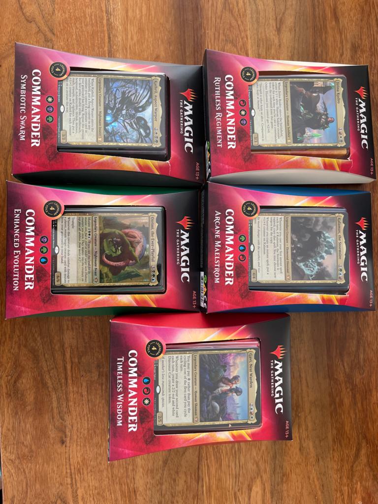 MTG Ikoria Commander Deck Set (Engels, Nieuw, Hobby en Vrije tijd, Verzamelkaartspellen | Magic the Gathering, Ophalen of Verzenden