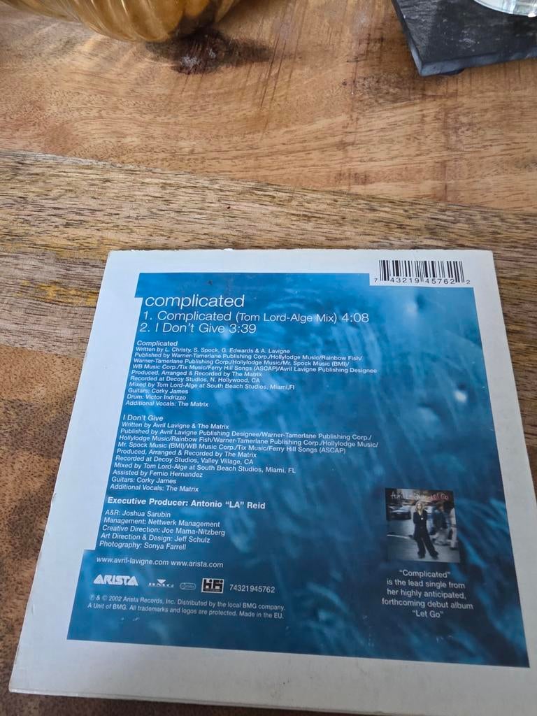 Avril Lavigne - Complicated CD Single, 1 single, Ophalen of Verzenden, Gebruikt, Pop