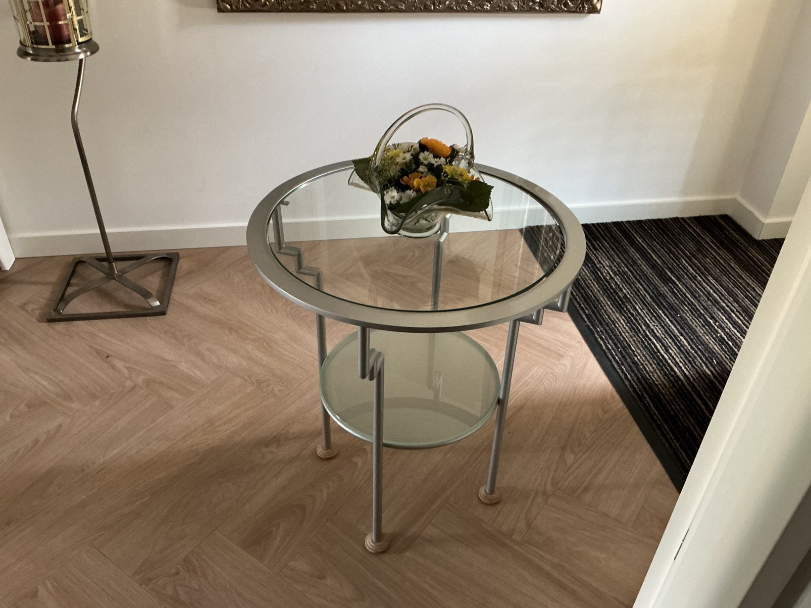 Tafeltje, Huis en Inrichting, Minder dan 55 cm, Rond, Ophalen, 45 tot 60 cm