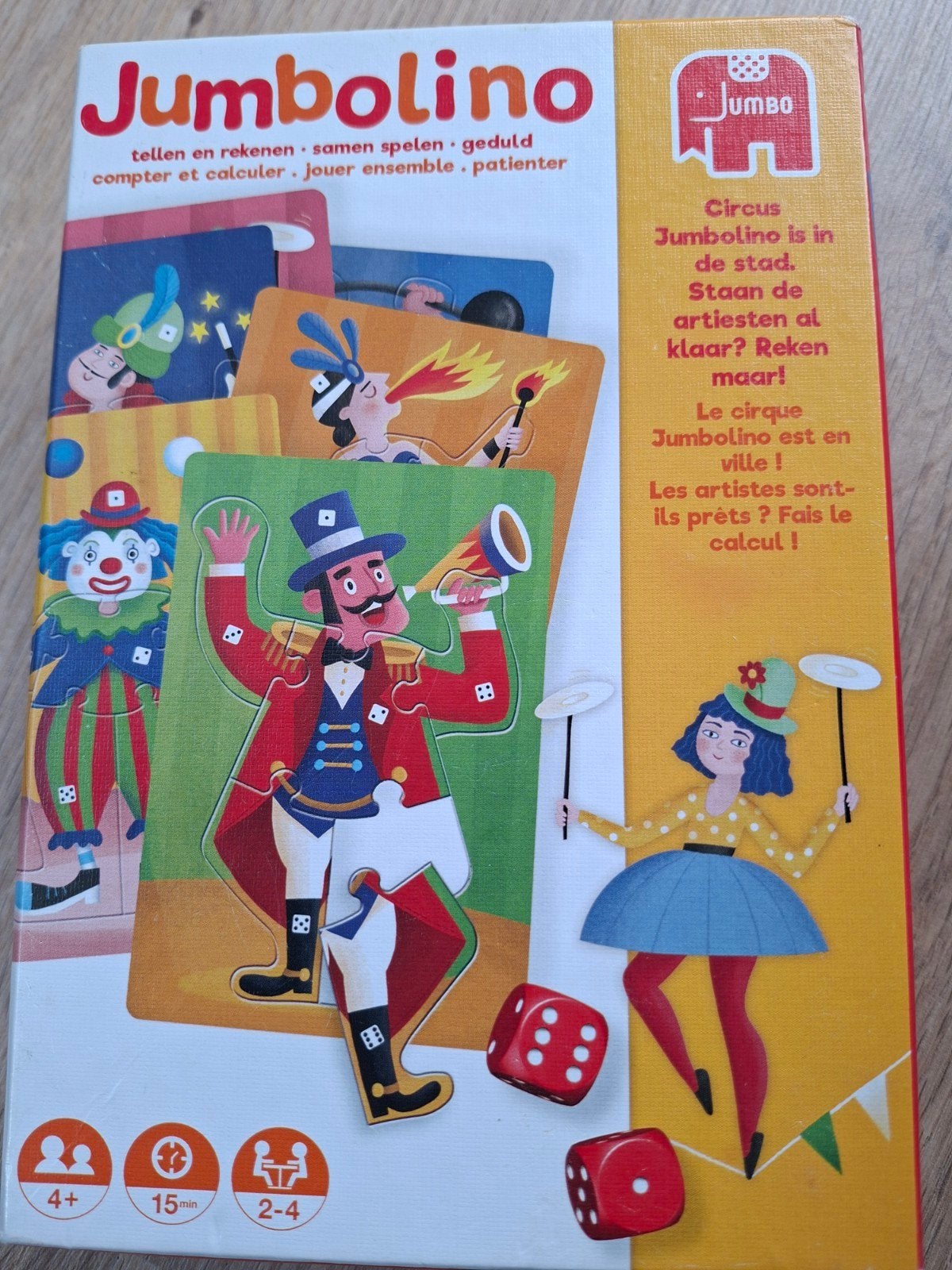 Jumbolino Jumbo Educatief Spel - Tellen en Rekenen, Drie of vier spelers, Ophalen of Verzenden, Gebruikt, Jumbo