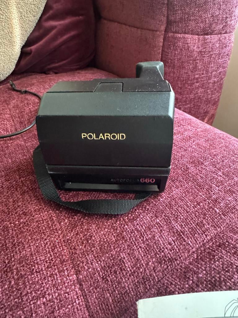 Oude Polaroid Autofocus 660 camera met tas en handleiding, Ophalen, Polaroid, Polaroid