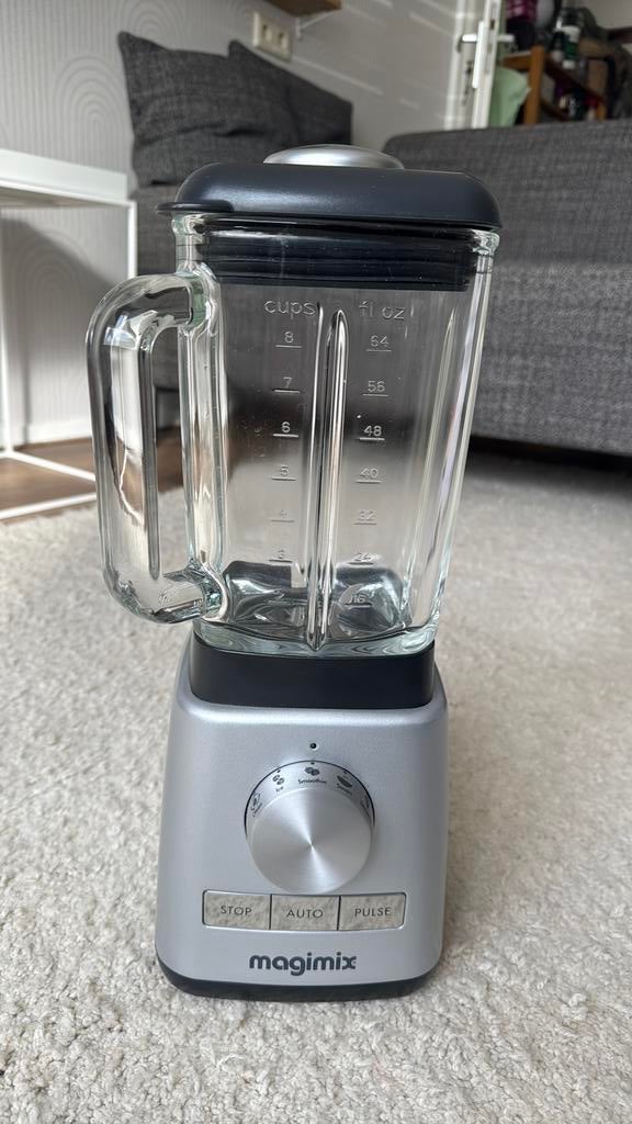 Magimix Power Blender 4 mat chroom, Witgoed en Apparatuur, Ophalen of Verzenden, Zo goed als nieuw, Powerblender