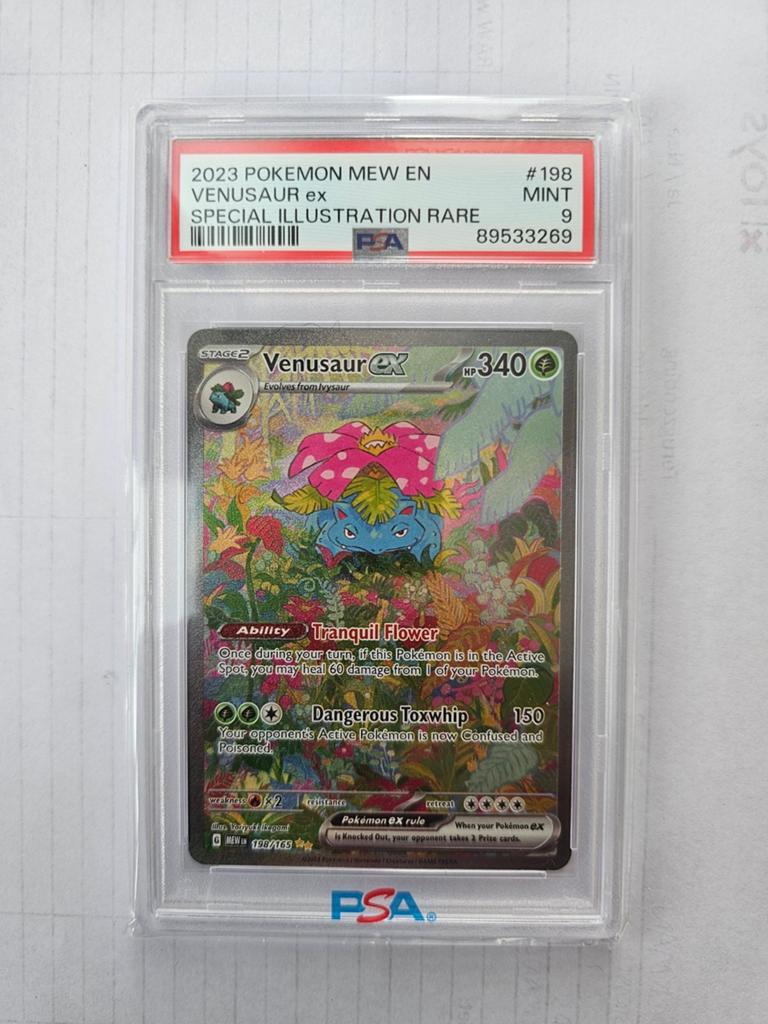 Venusaur EX 198 PSA9, Ophalen of Verzenden, Zo goed als nieuw