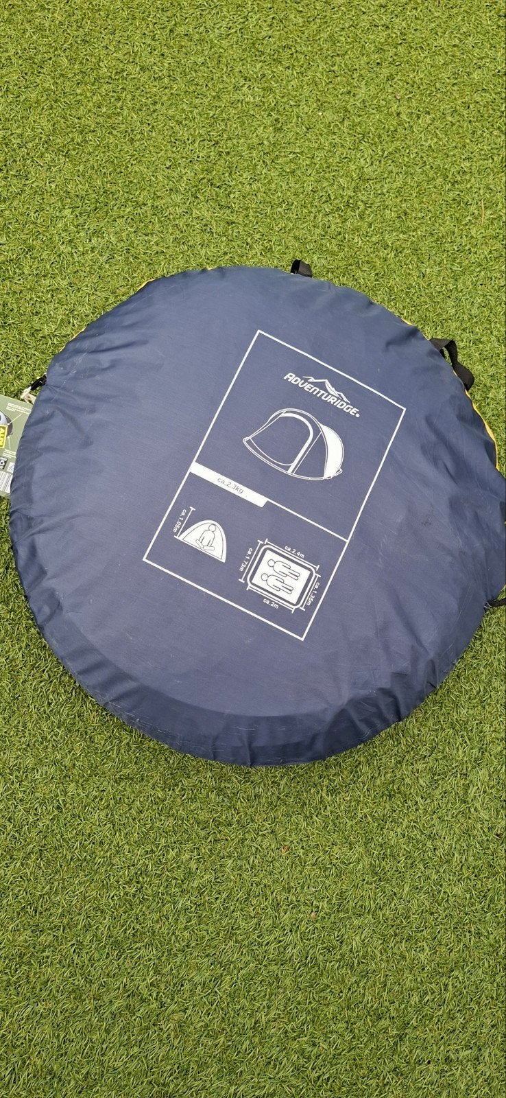 Adventure Ridge Pop-Up Tent - 2 Persoons Snel Opgezet, Caravans en Kamperen, Ophalen, Nieuw, Tot en met 2