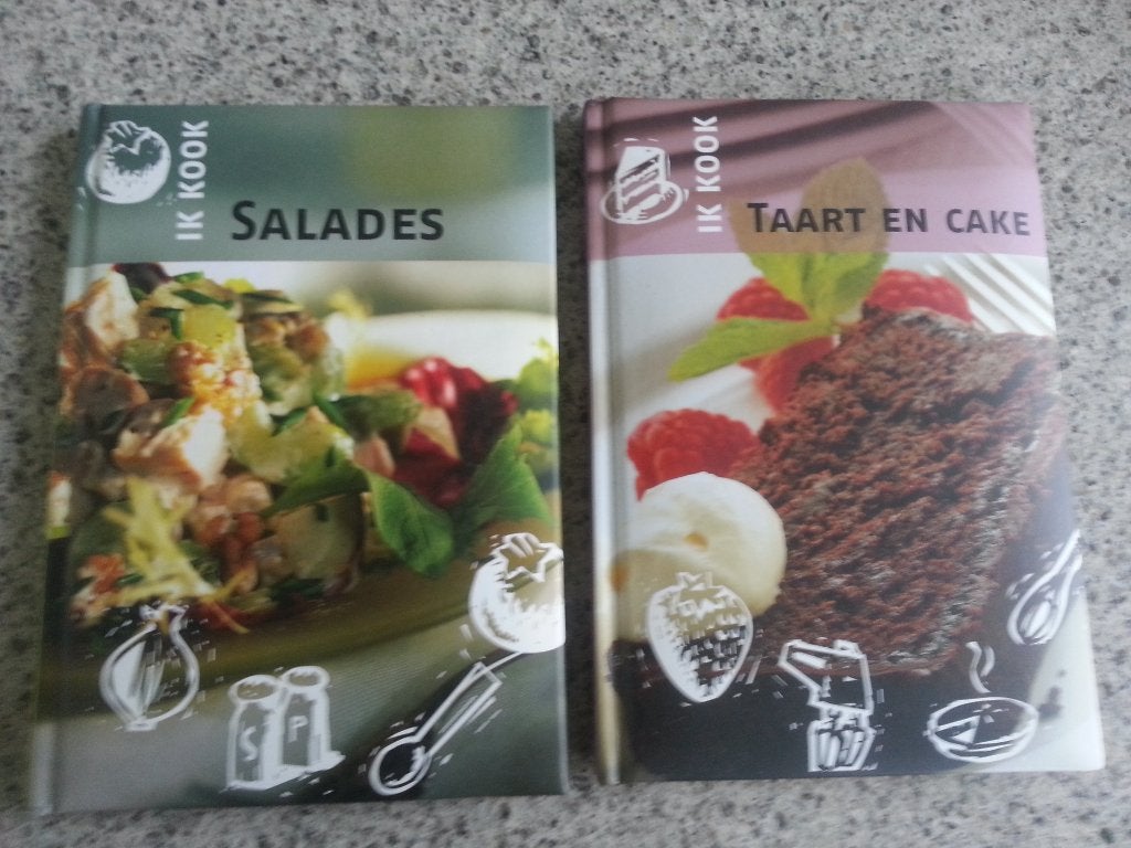 IK KOOK, SALADES en TAART EN CAKE, Boeken, Ophalen of Verzenden, Zo goed als nieuw