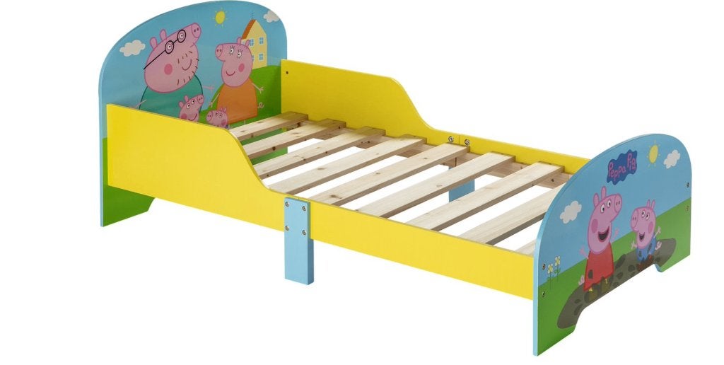 Houten Peppa big kinderbed met gratis matras, Kinderen en Baby's, Ophalen, Gebruikt, 70 tot 85 cm, Matras