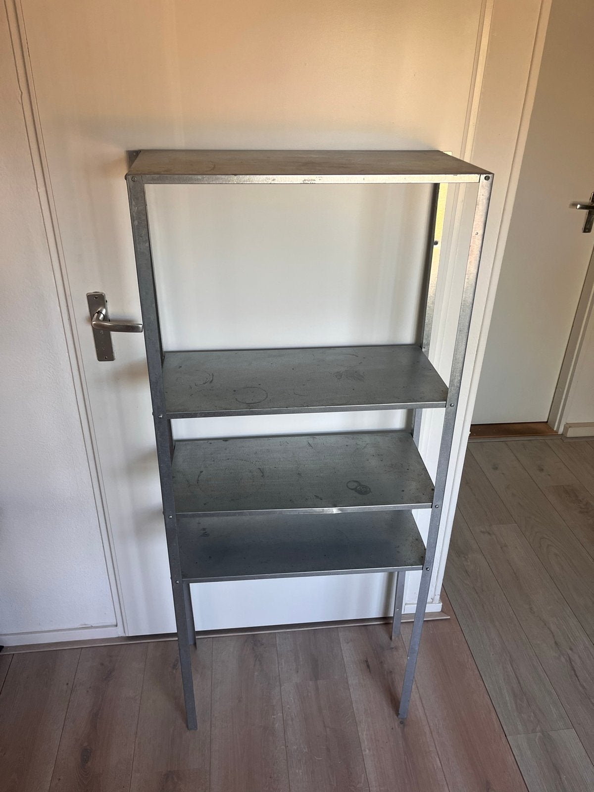 Metalen opbergrek/ stellingkast, Ophalen, Gebruikt