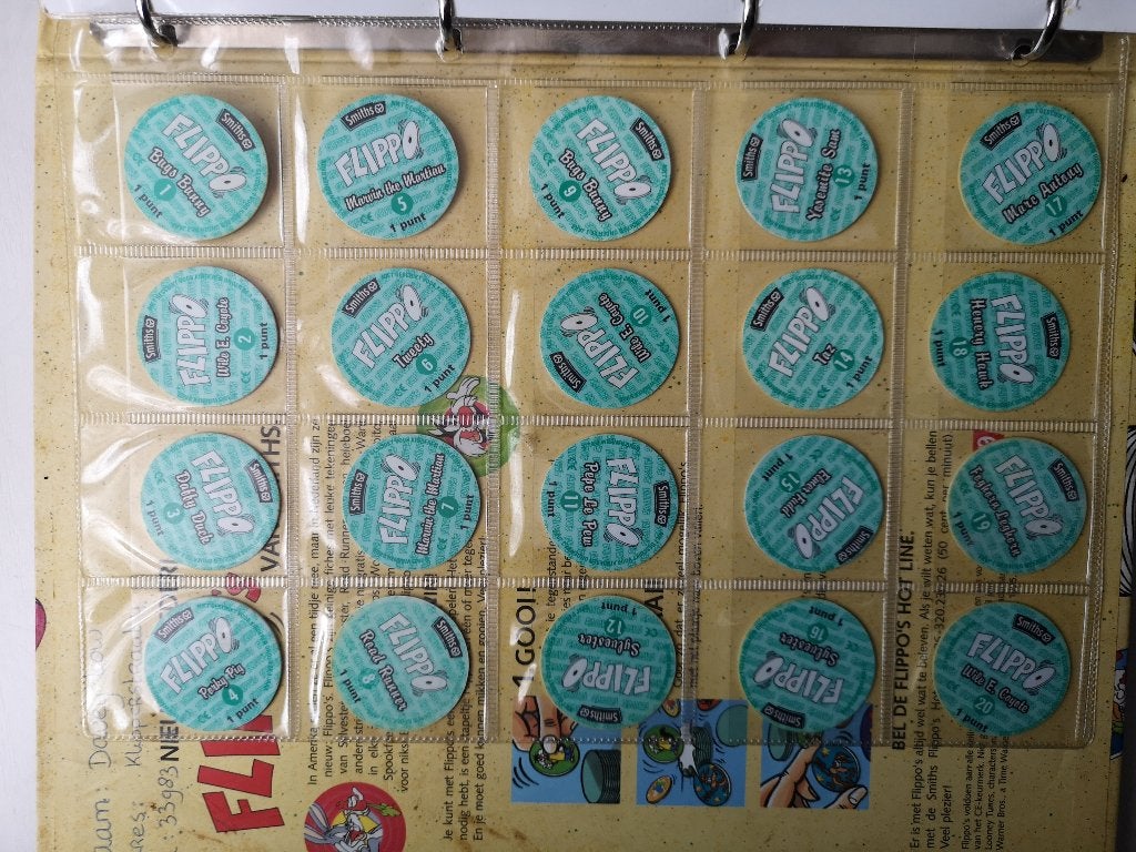 Flippo's Verzameling 455 van 510 Stuks Album, Verzamelen, Flippo's, Ophalen, Losse flippo's