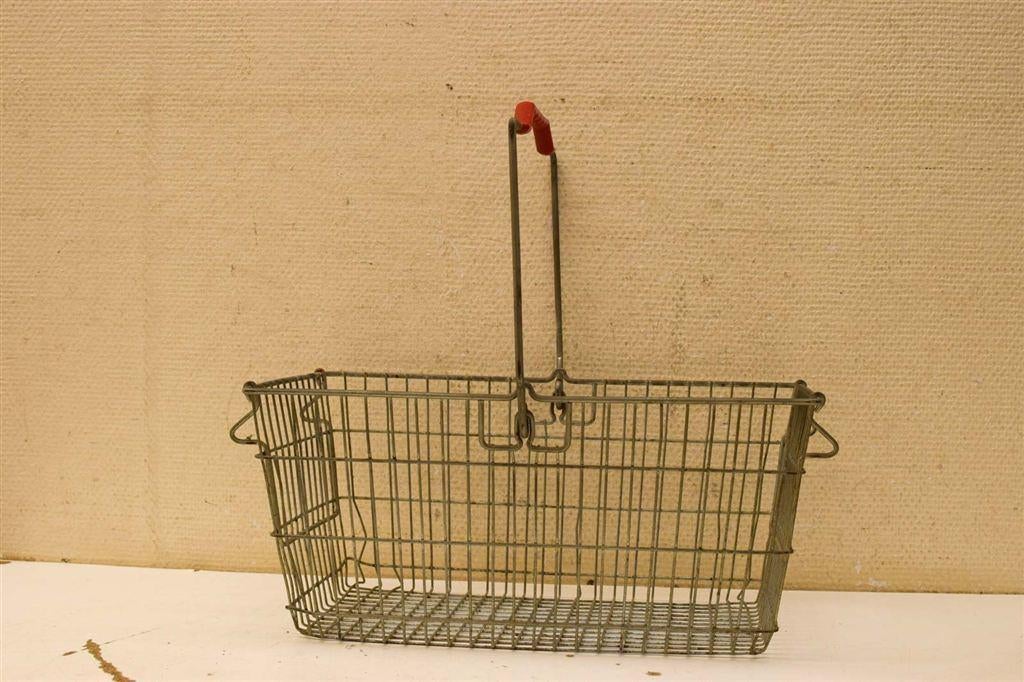 Vintage Metalen Winkelmandje 49075, Minder dan 50 cm, Gebruikt, Ophalen of Verzenden, Minder dan 100 cm